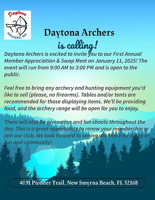 2025 Daytona Archers Swap Meet